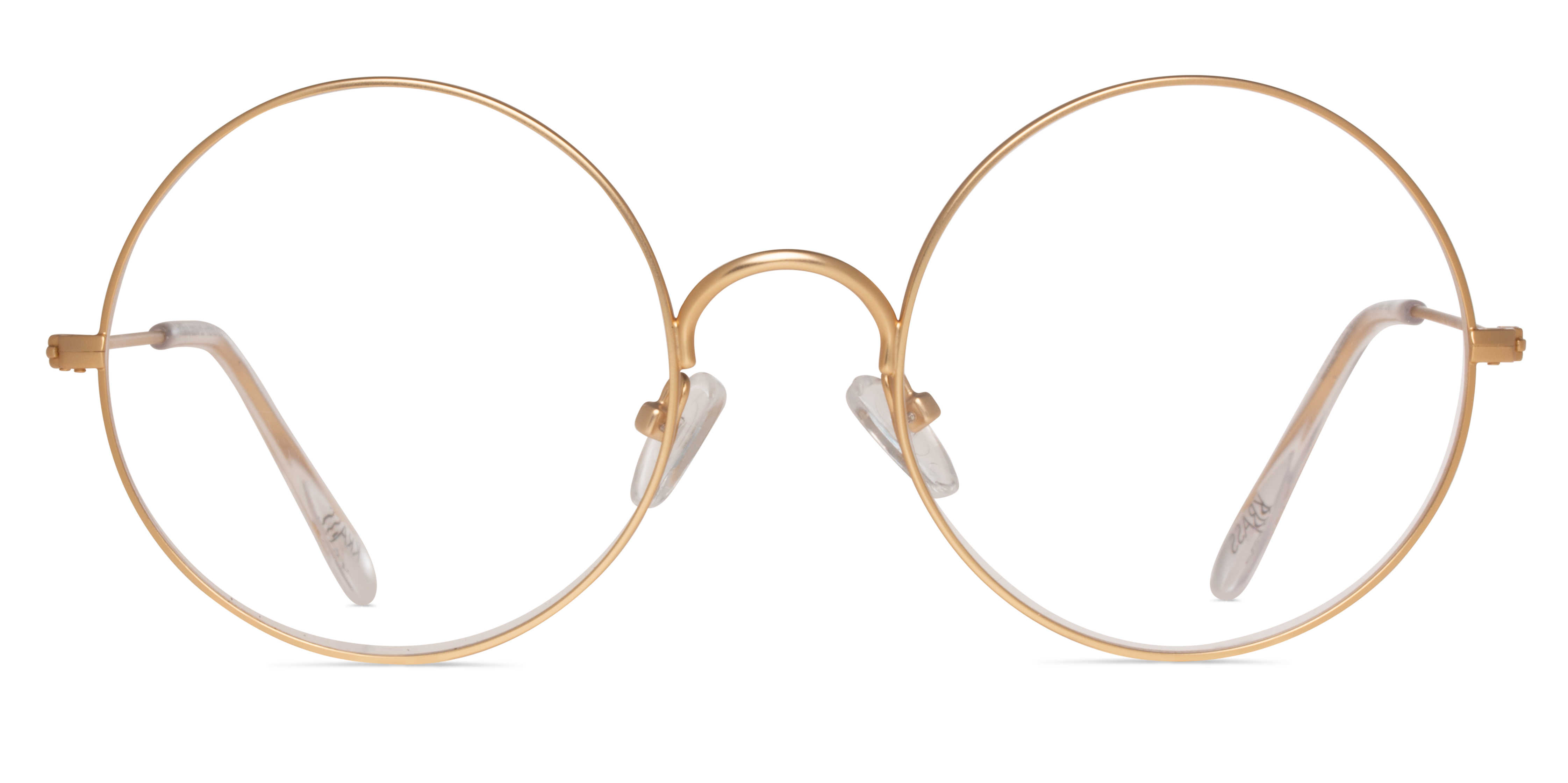 Brille dünnes gestell gold